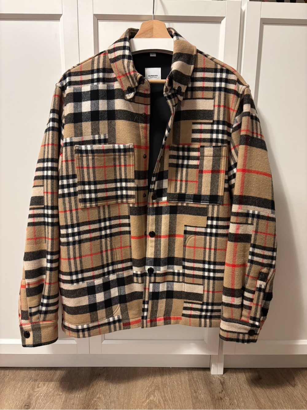 Burberry Wool Check Jacket – Size S – NWOT